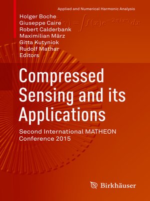 cover image of Compressed Sensing and its Applications